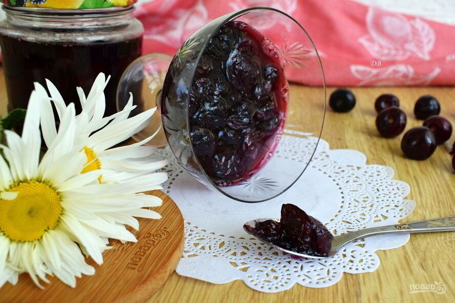Рецепт вишневого варенья с желатином