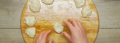 беляши из теста на опаре. Шаг 6