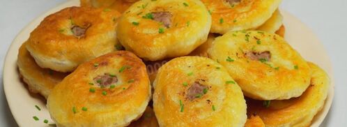 беляши из теста на опаре. Шаг 9