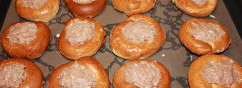 ленивые беляши под сырной шапочкой. Шаг 6