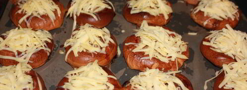 ленивые беляши под сырной шапочкой. Шаг 8