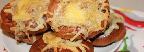 ленивые беляши под сырной шапочкой. Шаг 9