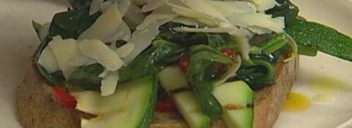 брускетта из цукини со шпинатом. Шаг 12