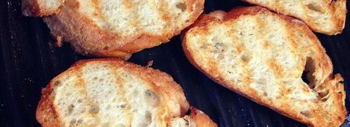 брускетта с баклажанами, мятой и топпингом. Шаг 5