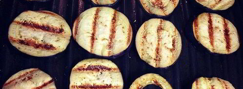 брускетта с баклажанами, мятой и топпингом. Шаг 6