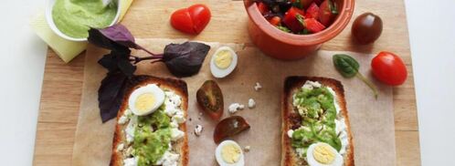 брускетта с домашним соусом песто. Шаг 3