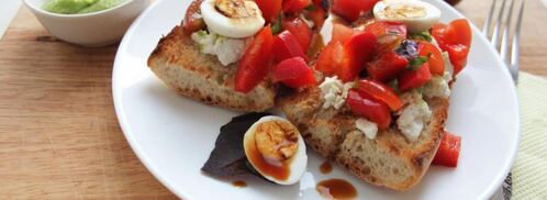 брускетта с домашним соусом песто. Шаг 5