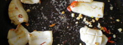 брускетта с кальмарами и чили. Шаг 5