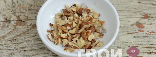 брускетта с козьим сыром и грецкими орехами. Шаг 4