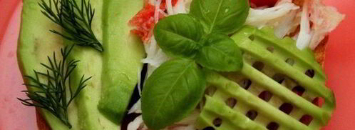 брускетта с крабом и авокадо. Шаг 7