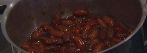 брускетта с красной фасолью и сладким перцем. Шаг 3