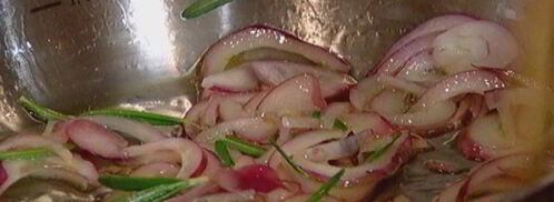 брускетта с красной фасолью и сладким перцем. Шаг 5