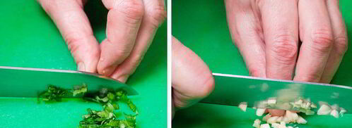 брускетта с лососем и томатами. Шаг 6