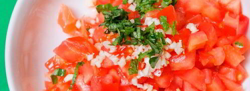 брускетта с лососем и томатами. Шаг 7