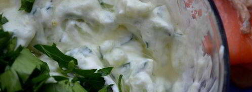 брускетта с огурцом и подкопченным лососем. Шаг 5