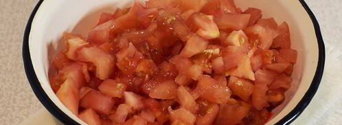 брускетта с помидорами и чесноком. Шаг 6