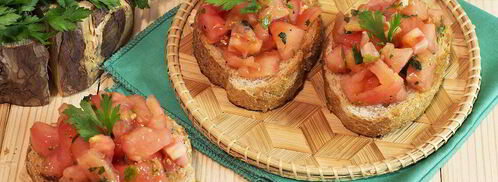 брускетта с помидорами и чесноком. Шаг 9