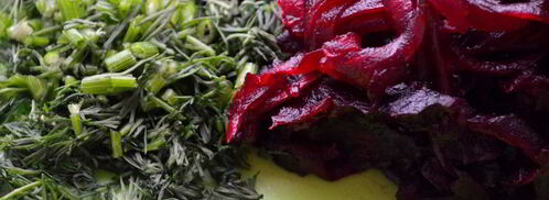 брускетта с рыбой и свеклой. Шаг 3