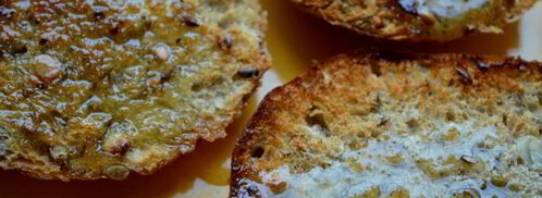 брускетта с рыбой и свеклой. Шаг 6