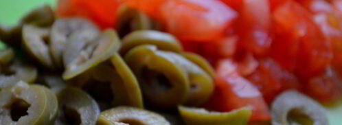 брускетта с рыбой и томатами черри. Шаг 3