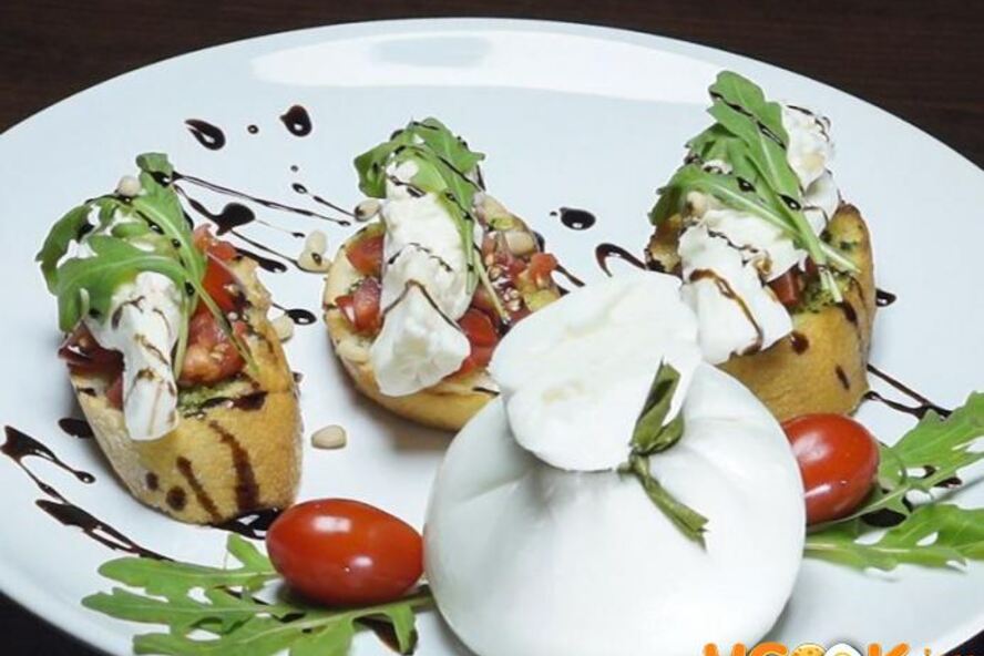 Рецепт брускетты с сыром