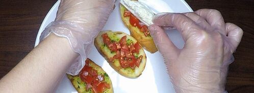 брускетта с сыром. Шаг 7