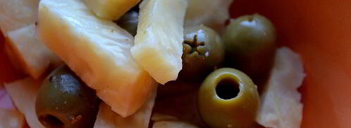 брускетта с запеченным корнем сельдерея и оливками. Шаг 3