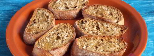 брускетта со свежими овощами. Шаг 5