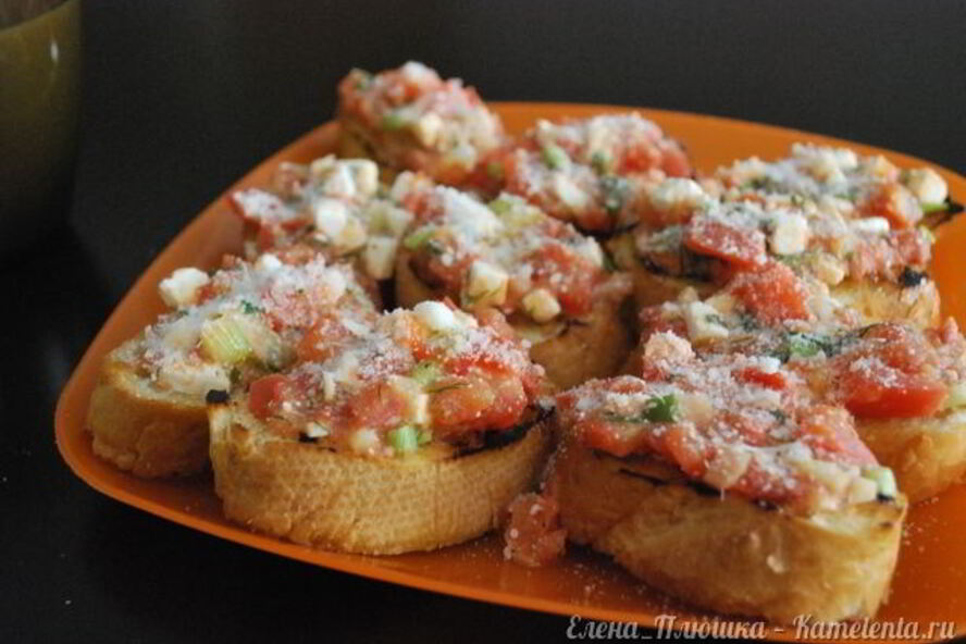 Рецепт брускетт итальяно