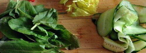 брускетты с крабовыми палочками, айоли и огурцом. Шаг 7