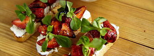 брускетты с рикоттой и клубникой. Шаг 9