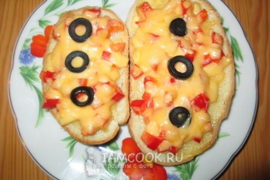 Рецепт горячего бутерброда брускетта