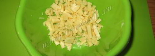 горячий бутерброд брускетта. Шаг 4