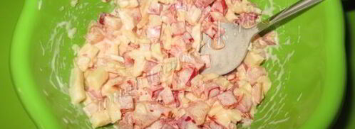 горячий бутерброд брускетта. Шаг 7