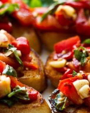 Торжественно-красная брускетта