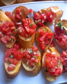 Тосты с брускеттой