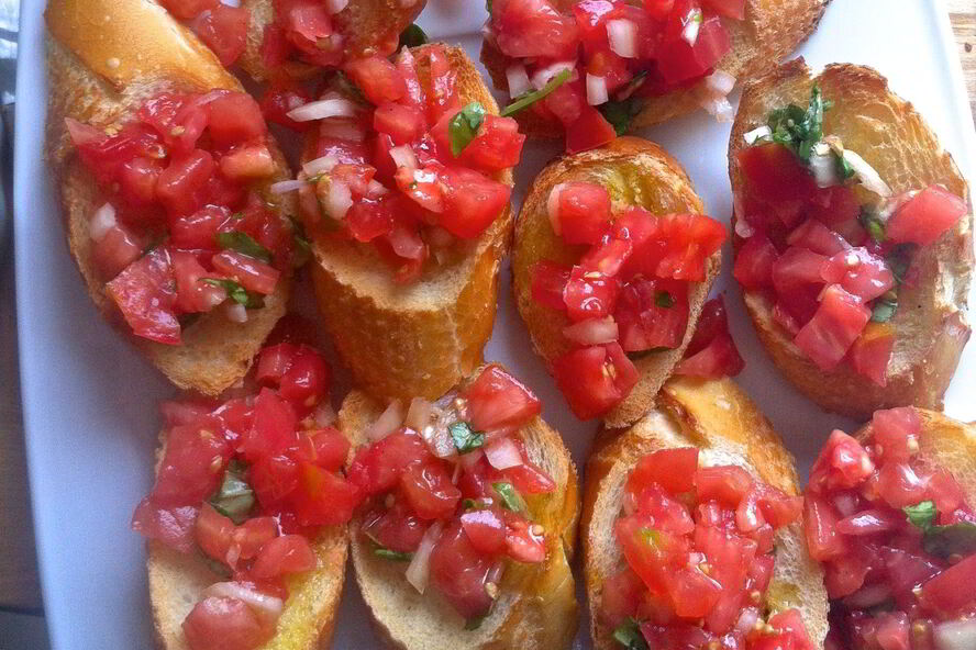 Рецепт тостов с брускеттой