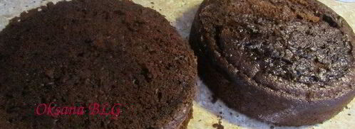 бисквитный торт гамбургер. Шаг 3