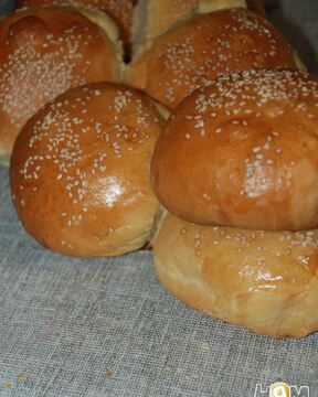Булочки для домашних гамбургеров