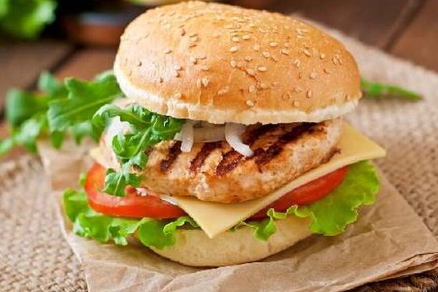 Рецепт бургера с сыром и курицей