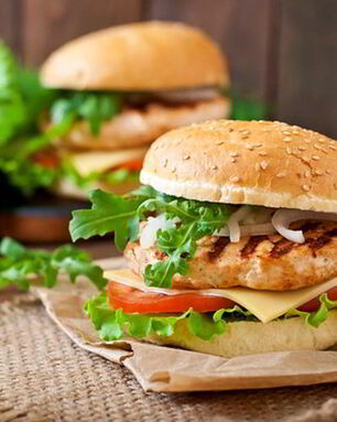 Бургеры с куриной грудкой