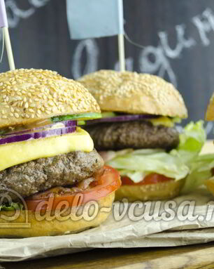 Гамбургер c говядиной