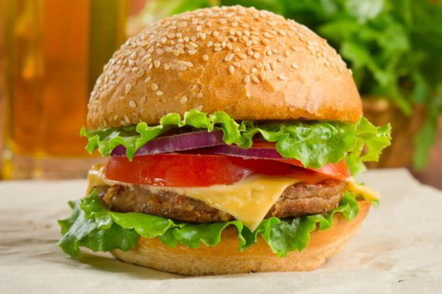 Рецепт свиного бургера с яблоком