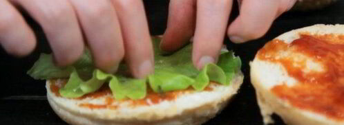 вегетарианский бургер с котлетой из маша. Шаг 8