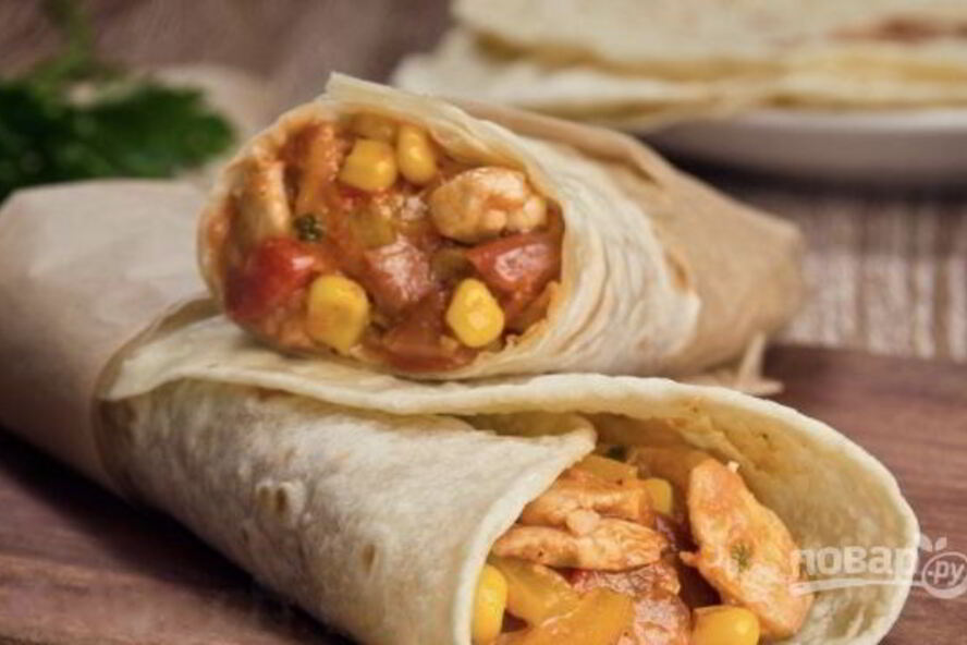 Рецепт буррито острый