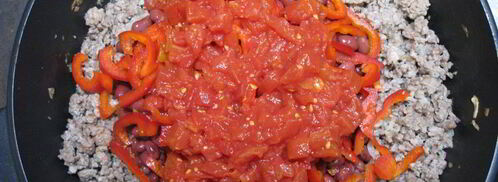 буррито с фаршем и красной фасолью. Шаг 7