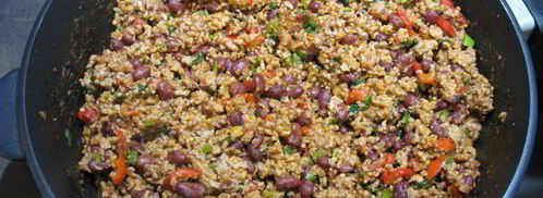 буррито с фаршем и красной фасолью. Шаг 11