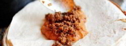 буррито с говядиной и фасолью. Шаг 4