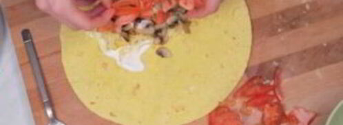 буррито с грибами на завтрак. Шаг 4