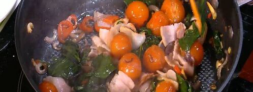 буррито с индейкой, беконом и шпинатом. Шаг 7